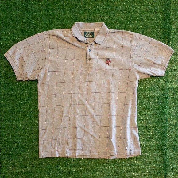 VINTAGE DISNEY GOLF COLLECTION MENS POLO GRAY SHORT SLEEVE CASUAL SHIRT SIZE L - Picture 5 of 5